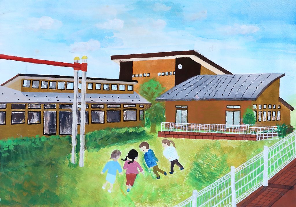 「思い出の保育園」大面小学校　５年　岡　彩乃